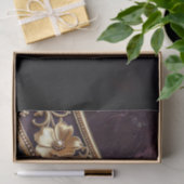 Sierlijk Gouden Bloemmotief Tissuepapier (Geschenk)