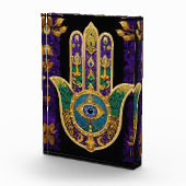 Sierlijk Gouden Derde Oog Hamsa Fotoblokken (Rechts)