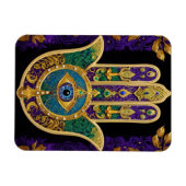 Sierlijk Gouden Derde Oog Hamsa Magneet (Horizontaal)
