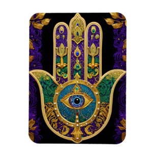 Sierlijk Gouden Derde Oog Hamsa Magneet