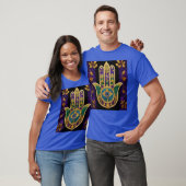 Sierlijk Gouden Derde Oog Hamsa T-shirt (Unisex)