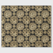 Sierlijk gouden overlay cadeaupapier (Vlak)