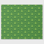 Sierlijk groen Grinch-patroon Cadeaupapier (Vlak)