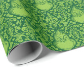Sierlijk groen Grinch-patroon Cadeaupapier (Rol Hoek)