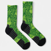Sierlijk groen Grinch-patroon Sokken (Rechts)