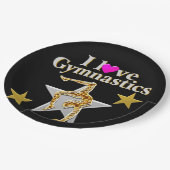 SIERLIJK GYMNASTMEISJE PAPIEREN BORDJE (Gekanteld)