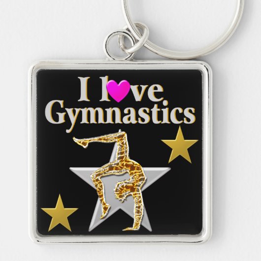 SIERLIJK GYMNASTMEISJE SLEUTELHANGER (Voorkant)