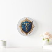 Sierlijk Heraldisch Schild Ronde Klok (Huis)