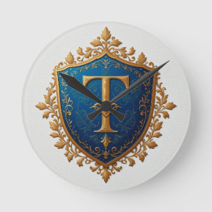 Sierlijk Heraldisch Schild Ronde Klok