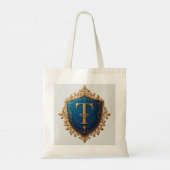 Sierlijk Heraldisch Schild Tote Bag (Achterkant)