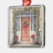  SIERLIJK INGERICHTE KERSTDEUR METALEN ORNAMENT (Links)