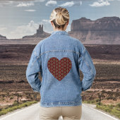 Sierlijk Kersenbloesempatroon Spijkerjack Denim Jacket