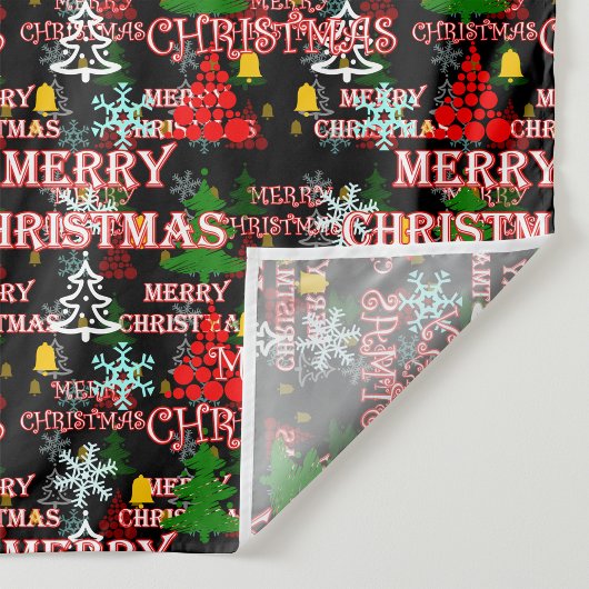 Sierlijk Kerstmis Tekstpatroonontwerp Wandkleed