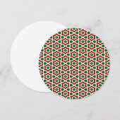 Sierlijk Kerstpatroon Kaart (Voorkant / Achterkant)