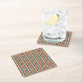 Sierlijk Kerstpatroon Kartonnen Onderzetters (Insitu)