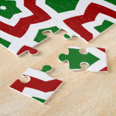 Sierlijk Kerstpatroon Legpuzzel (Zijkant)