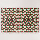 Sierlijk Kerstpatroon Legpuzzel (Horizontaal)