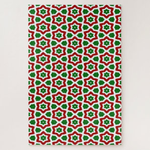 Sierlijk Kerstpatroon Legpuzzel
