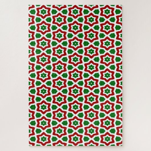 Sierlijk Kerstpatroon Legpuzzel (Verticaal)