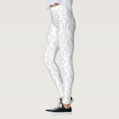 Sierlijk kruis met bloemen leggings (Links)
