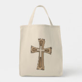 Sierlijk Kruis Wapenschild Tote Bag (Achterkant)