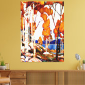 Sierlijk landschap door Tom Thomson Canvas Afdruk (Insitu (Woonkamer))
