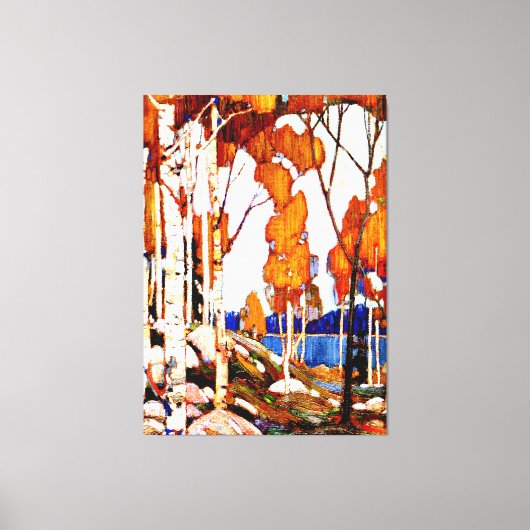 Sierlijk landschap door Tom Thomson Canvas Afdruk (Voorkant)