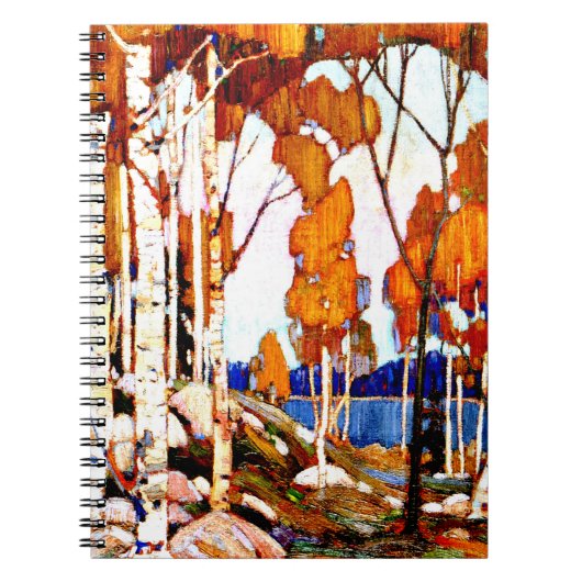 Sierlijk landschap door Tom Thomson Notitieboek (Voorkant)