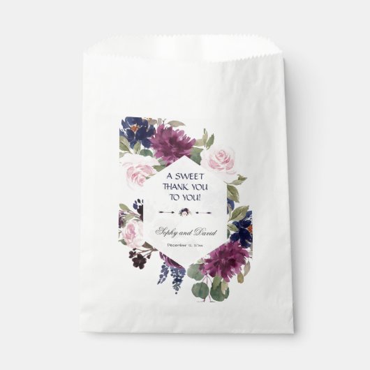 Sierlijk lavendel paarse bloem bloei DANK JE WEL Bedankzakje (Voorkant)