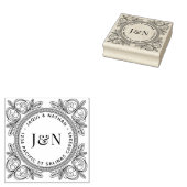 Sierlijk Loofhouten Retouradres Stempel (Gestempeld)