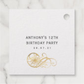 Sierlijk Monogram Frame Bedankjes Labels (Achterkant)
