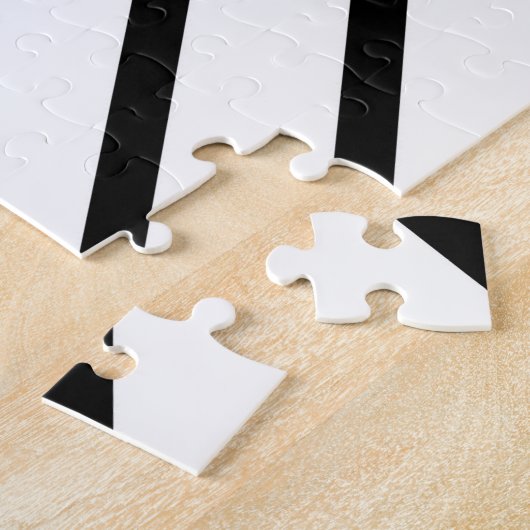 Sierlijk Monogram Legpuzzel (Zijkant)