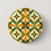 Sierlijk naadloos retro patroon ronde button 5,7 cm (Voorkant)