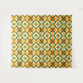 Sierlijk naadloos retro patroon wandkleed (Voorkant (horizontaal))
