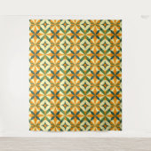 Sierlijk naadloos retro patroon wandkleed (Voorkant)