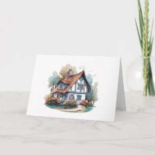 Sierlijk Notitieboek met Cottage Thema Kaart