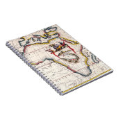 Sierlijk Oud-Afrika Kaart Notitieboek (Rechterzijde)