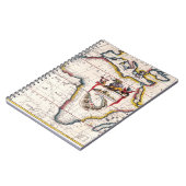 Sierlijk Oud-Afrika Kaart Notitieboek (Linkerzijde)
