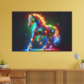 sierlijk paard canvas afdruk (Insitu (Woonkamer))