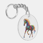 sierlijk paard sleutelhanger (Voorkant Links)