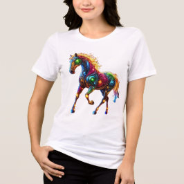 sierlijk paard Tri-Blend shirt