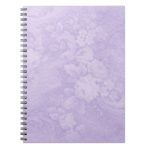 Sierlijk Paars Bloemenspiraal Notitieboek