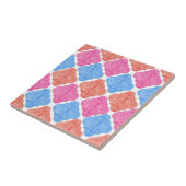 Sierlijk Patchwork Diamanten Patroon Tegeltje (Zijkant)