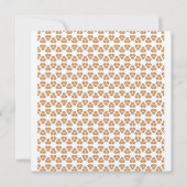 Sierlijk Patroon Huwelijksjubileum Kaart (Achterkant)