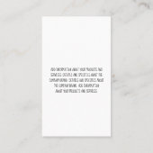 Sierlijk patroon  visitekaartje (Achterkant)