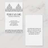 Sierlijk patroon  visitekaartje (Voorkant / Achterkant)