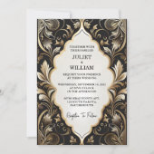 Sierlijk Retro Arabisch Exotisch Kordaat Damast Br Kaart (Voorkant)