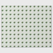 Sierlijk retro kerstpatroon cadeaupapier (Vlak)