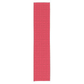Sierlijk rood geometrisch patroon korte tafelloper (Voorkant)
