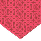 Sierlijk rood geometrisch patroon korte tafelloper (Hoek)